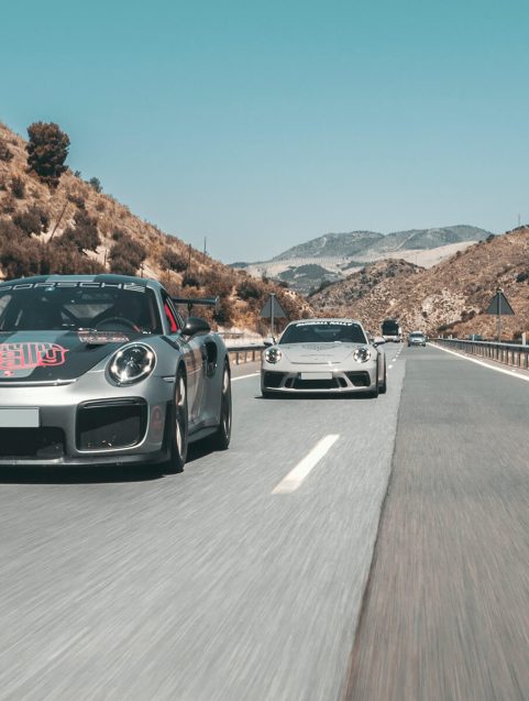 Runball Porsches on there way to Marbella