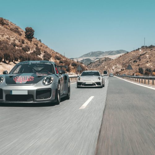 Runball Porsches on there way to Marbella