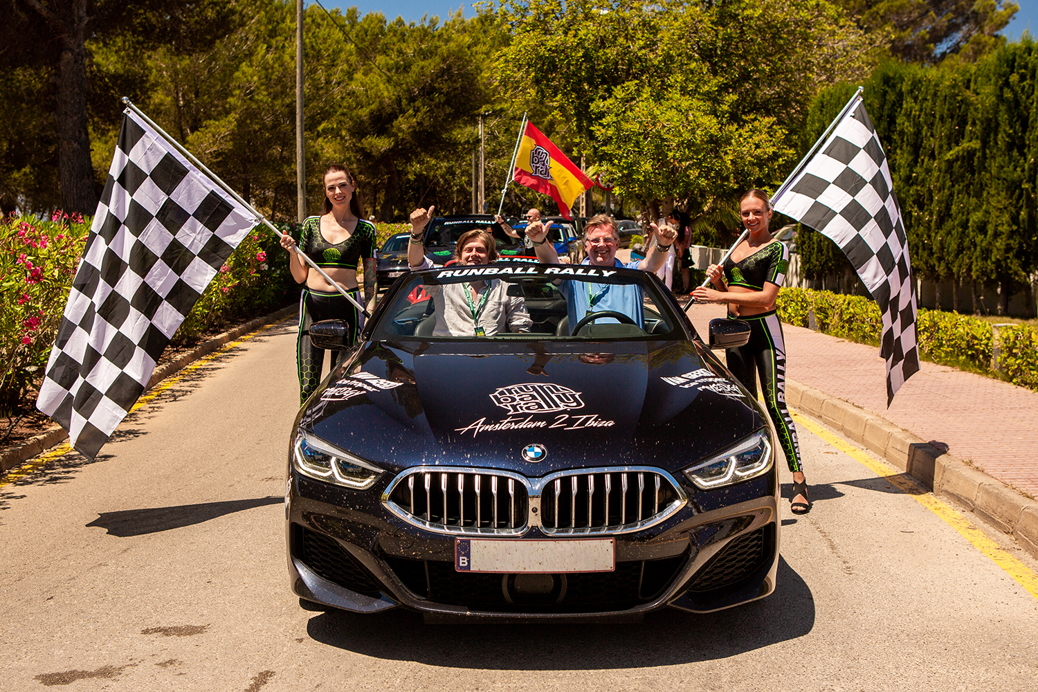 Runball Rally finish at Ibiza