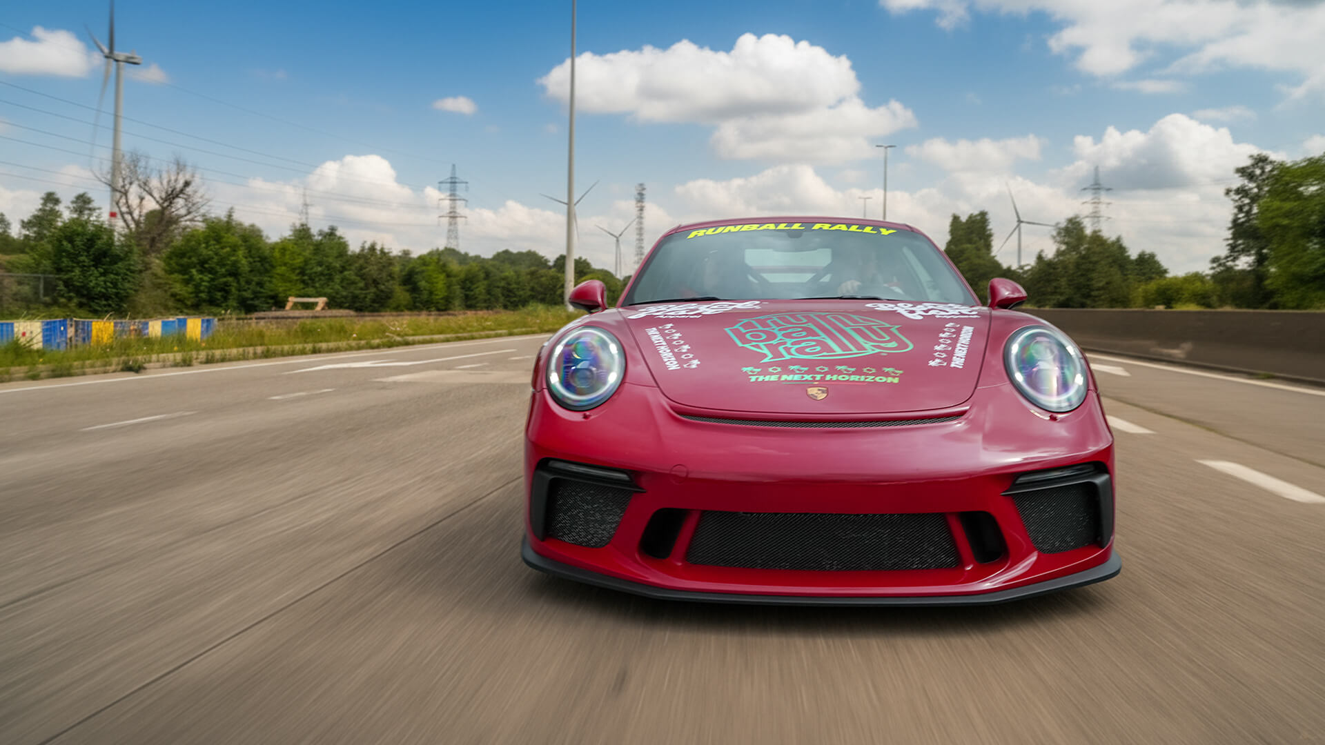 Porsche GT3 during the Runball